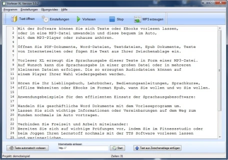 Text vorlesen lassen aus der Zwischenablage Text vorlesen lassen aus der Zwischenablage